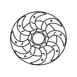 Easy Mandalas (Mandalas) coloring page #209879 to print and color