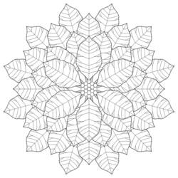 Coloring page: Flowers Mandalas (Mandalas) #117053 - Free Printable Coloring Pages