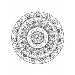 Coloring page: Flowers Mandalas (Mandalas) #117074 - Free Printable Coloring Pages
