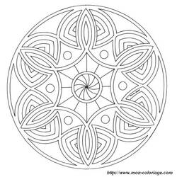 Coloring page: Flowers Mandalas (Mandalas) #117079 - Free Printable Coloring Pages