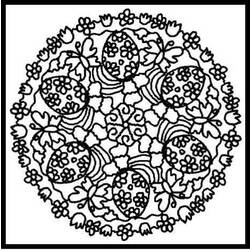Coloring page: Flowers Mandalas (Mandalas) #117127 - Free Printable Coloring Pages