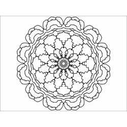 Coloring page: Flowers Mandalas (Mandalas) #117261 - Free Printable Coloring Pages
