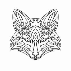 Fox Mandala (Mandalas) coloring page #221994 to print and color