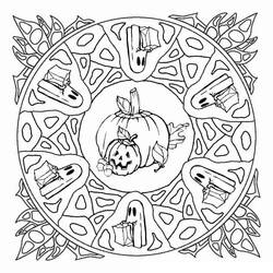 Coloring page: Halloween Mandalas (Mandalas) #202515 - Free Printable Coloring Pages