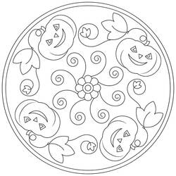 Coloring page: Halloween Mandalas (Mandalas) #202521 - Free Printable Coloring Pages
