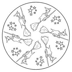 Coloring page: Halloween Mandalas (Mandalas) #202531 - Free Printable Coloring Pages