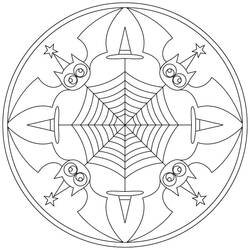 Coloring page: Halloween Mandalas (Mandalas) #202543 - Free Printable Coloring Pages