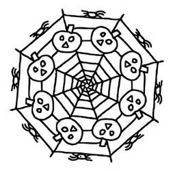 Coloring page: Halloween Mandalas (Mandalas) #202545 - Free Printable Coloring Pages