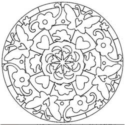 Coloring page: Heart Mandalas (Mandalas) #116688 - Printable coloring pages