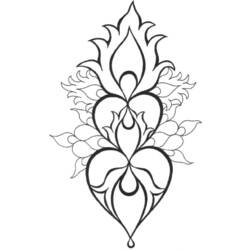 Coloring page: Heart Mandalas (Mandalas) #116702 - Printable coloring pages