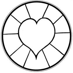 Heart Mandalas (Mandalas) coloring page #171013 to print and color