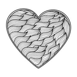 Heart Mandalas (Mandalas) coloring page #171019 to print and color