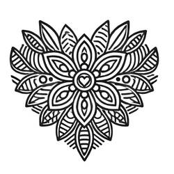 Heart Mandalas (Mandalas) coloring page #218157 to print and color