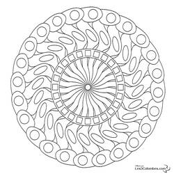 Coloring page: Mandalas (Mandalas) #22978 - Free Printable Coloring Pages