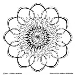 Coloring page: Mandalas (Mandalas) #23064 - Free Printable Coloring Pages