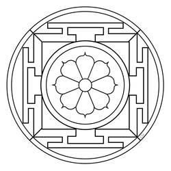 Coloring page: Mandalas for Kids (Mandalas) #124390 - Free Printable Coloring Pages