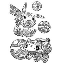 Coloring page: Pokemon Mandalas (Mandalas) #174022 - Free Printable Coloring Pages