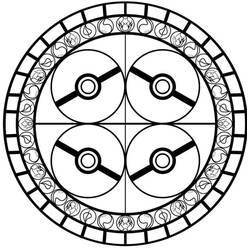 Coloring page: Pokemon Mandalas (Mandalas) #174024 - Free Printable Coloring Pages