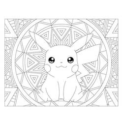 Coloring pages: Pokemon Mandalas - Free Printable Coloring Pages