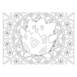 Coloring page: Pokemon Mandalas (Mandalas) #174055 - Free Printable Coloring Pages