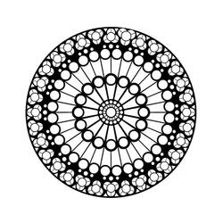 Rose Window (Mandalas) coloring page #193004 to print and color