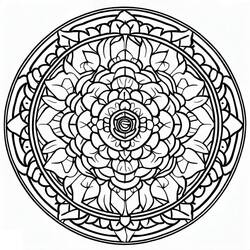 Rose Window (Mandalas) coloring page #193024 to print and color