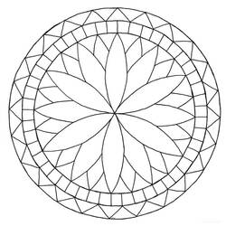 Rose Window (Mandalas) coloring page #193025 to print and color