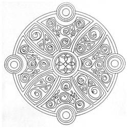 Rose Window (Mandalas) coloring page #193027 to print and color