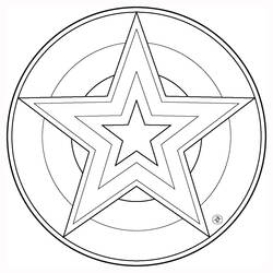 Coloring page: Star Mandalas (Mandalas) #117956 - Printable coloring pages