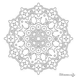 Coloring page: Star Mandalas (Mandalas) #118018 - Printable coloring pages