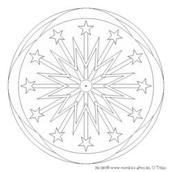 Coloring page: Star Mandalas (Mandalas) #118020 - Free Printable Coloring Pages
