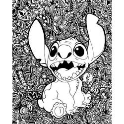 Coloring page: Stitch Mandalas (Mandalas) #216360 - Free Printable Coloring Pages