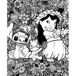 Coloring page: Stitch Mandalas (Mandalas) #216362 - Free Printable Coloring Pages