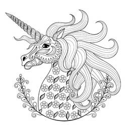 Coloring page: Unicorn Mandalas (Mandalas) #174002 - Free Printable Coloring Pages