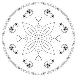 Coloring page: Unicorn Mandalas (Mandalas) #174013 - Free Printable Coloring Pages