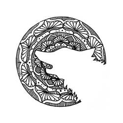 Wolf Mandalas (Mandalas) coloring page #214298 to print and color