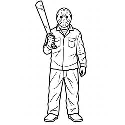 Jason Voorhees (Movies and TV Shows) coloring page #222080 to print and color