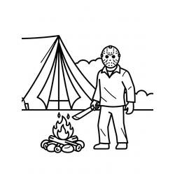 Jason Voorhees (Movies and TV Shows) coloring page #222084 to print and color