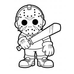 Jason Voorhees (Movies and TV Shows) coloring page #222085 to print and color