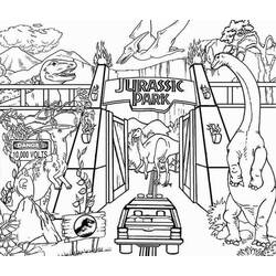 Jurassic Park (Movies and TV Shows) coloring page #176179 to print and color