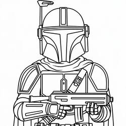 Mandalorian - Free printable coloring pages