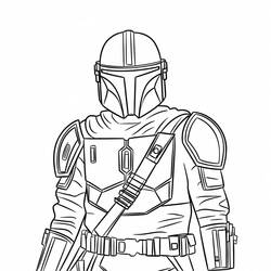 Mandalorian (Movies and TV Shows) coloring page #222046 to print and color