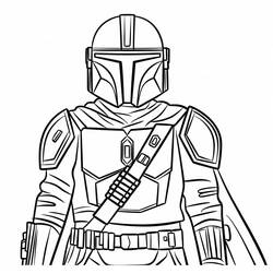 Mandalorian (Movies and TV Shows) coloring page #222049 to print and color
