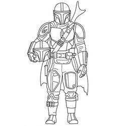 Mandalorian (Movies and TV Shows) coloring page #222055 to print and color