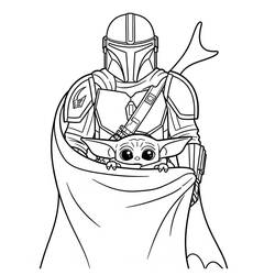 Mandalorian (Movies and TV Shows) coloring page #222058 to print and color