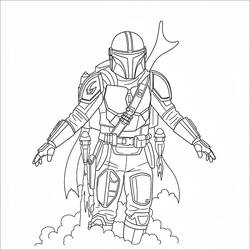 Mandalorian (Movies and TV Shows) coloring page #222062 to print and color