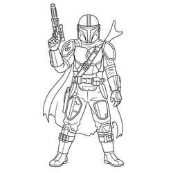 Mandalorian (Movies and TV Shows) coloring page #222063 to print and color