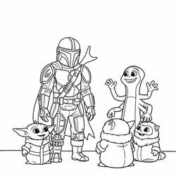 Mandalorian (Movies and TV Shows) coloring page #222068 to print and color