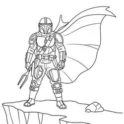 Mandalorian (Movies and TV Shows) coloring page #222070 to print and color