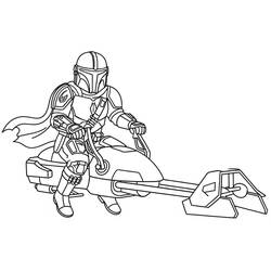 Mandalorian (Movies and TV Shows) coloring page #222073 to print and color
